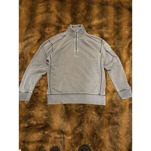 Tommy Bahama Relax Pro Leisure Tour blue quarter zip sweatshirt w/ Patch Logo Lg